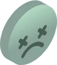 😖-3D Smile, Telegram Sticker