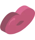 👄-3D Smile, Telegram Sticker