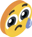 😭-3D Smile, Telegram Sticker
