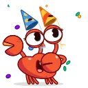 🥳-Grab this Crab, Telegram Sticker