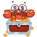 🤑-Grab this Crab, Telegram Sticker