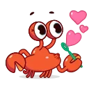 😘-Grab this Crab, Telegram Sticker