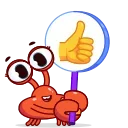 👍-Grab this Crab, Telegram Sticker
