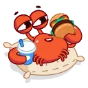 🤤-Grab this Crab, Telegram Sticker