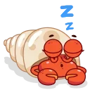 😴-Grab this Crab, Telegram Sticker