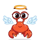 😇-Grab this Crab, Telegram Sticker