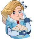 🍵-Snegurochka, Telegram Sticker