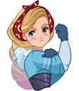 💪-Snegurochka, Telegram Sticker