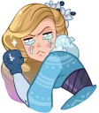 😭-Snegurochka, Telegram Sticker