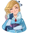 👆-Snegurochka, Telegram Sticker