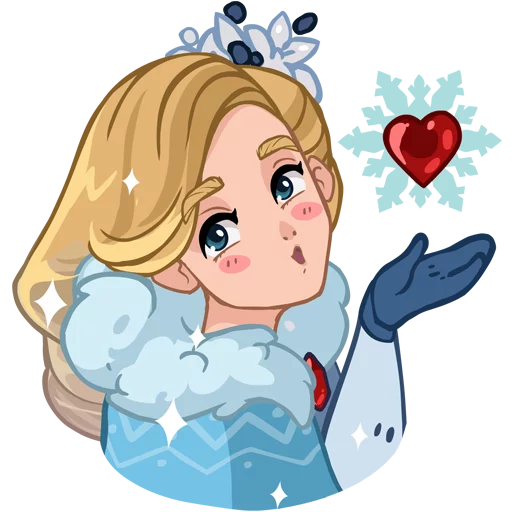 Snegurochka, telegram sticker