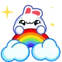 🤩-Snow Babbit, Telegram Sticker