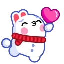 😘-Snow Babbit, Telegram Sticker