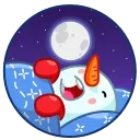 😴-Snowman, Telegram Sticker