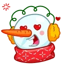 😍-Snowman, Telegram Sticker