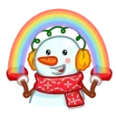 🌈-Snowman, Telegram Sticker