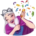 🎉-The Snow Queen, Telegram Sticker
