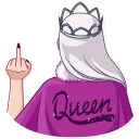 🖕-The Snow Queen, Telegram Sticker