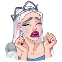 😭-The Snow Queen, Telegram Sticker