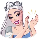 👏-The Snow Queen, Telegram Sticker