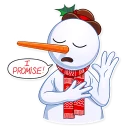 🤞-Snowy Buddy, Telegram Sticker