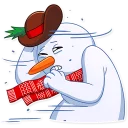 ❄️-Snowy Buddy, Telegram Sticker