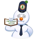 👮-Snowy Buddy, Telegram Sticker