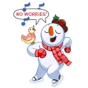 🕺-Snowy Buddy, Telegram Sticker