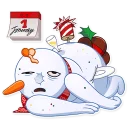 😖-Snowy Buddy, Telegram Sticker