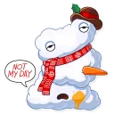 😞-Snowy Buddy, Telegram Sticker
