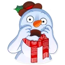 😨-Snowy Buddy, Telegram Sticker