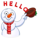 ✋-Snowy Buddy, Telegram Sticker