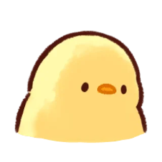 😕-Soft and Cute Chicks Feelings @softandqt, Telegram Sticker