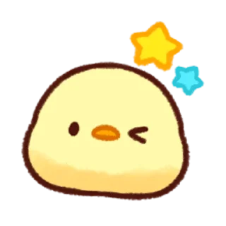 😉-Soft and Cute Chicks Feelings @softandqt, Telegram Sticker