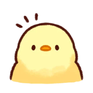 😱-Soft and Cute Chicks Feelings @softandqt, Telegram Sticker