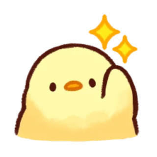 👋-Soft and Cute Chicks Feelings @softandqt, Telegram Sticker