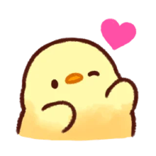 😘-Soft and Cute Chicks Feelings @softandqt, Telegram Sticker