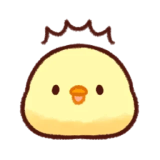 😱-Soft and Cute Chicks Feelings @softandqt, Telegram Sticker