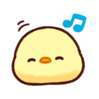🎶-Soft and Cute Chicks Feelings @softandqt, Telegram Sticker
