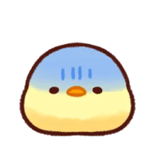 😰-Soft and Cute Chicks Feelings @softandqt, Telegram Sticker