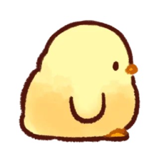 🐤-Soft and Cute Chicks Feelings @softandqt, Telegram Sticker