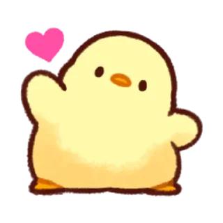 💕-Soft and Cute Chicks Feelings @softandqt, Telegram Sticker