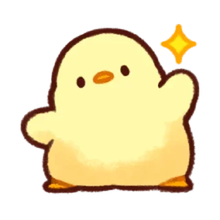 🙂-Soft and Cute Chicks Feelings @softandqt, Telegram Sticker