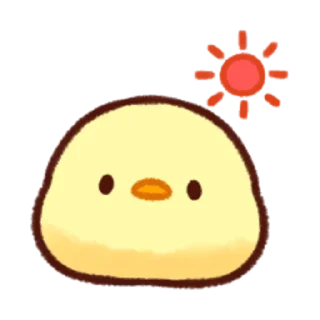 ☀️-Soft and Cute Chicks Feelings @softandqt, Telegram Sticker