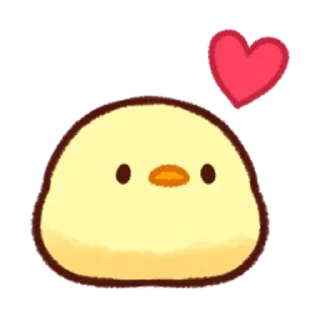 ❤️-Soft and Cute Chicks Feelings @softandqt, Telegram Sticker
