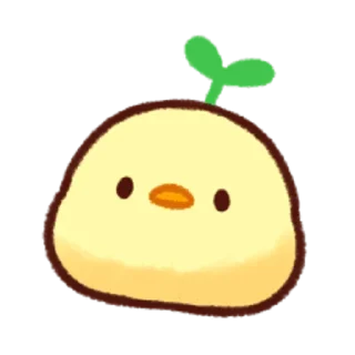 🌱-Soft and Cute Chicks Feelings @softandqt, Telegram Sticker