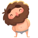 🙂-Space Caveman, Telegram Sticker