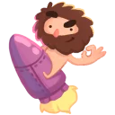 👌-Space Caveman, Telegram Sticker