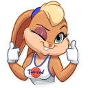 👍-Lola Bunny, Telegram Sticker