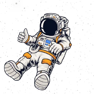 👍-Space Life by @WASTEDSTUDIO, Telegram Sticker